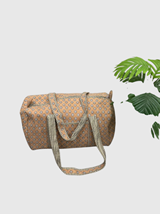Sac de voyage matelassé en tissu à motif floral, fermeture éclair, grande capacité, sac de week-end - Product Image 2
