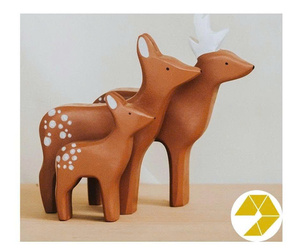 Juego de Animales de Madera para Bebés, Regalo de Navidad, para Niños de 2 a 4 Años y de 5 a 7 Años, Juguete Educativo 99 Gold Data Alice Binh Thuan - Product Image 2