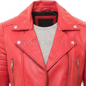 Veste en cuir tendance pour femmes, vêtement d'extérieur décontracté conçu pour le confort et un style moderne. - Product Image 3