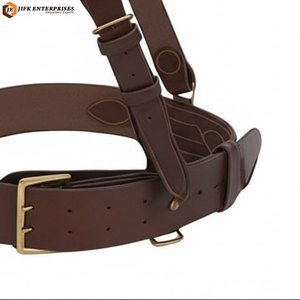 Ceinture formelle en cuir véritable sur mesure Sam Browne avec boucle en acier robuste pour hommes à prix raisonnable - Product Image 5