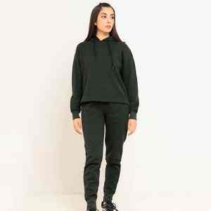 Chándal Informal con Capucha de Alta Calidad para Mujer, Servicios OEM, Venta al por Mayor, Logotipo Personalizado Impreso, Transpirable, Lavable - Product Image 4