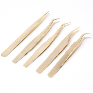 Pinzas Profesionales para Extensión de Pestañas al por Mayor, Acero Inoxidable, OEM, ODM, Logotipo Personalizado, Alta Calidad, Uso en Salón, Diseño Personalizado - Product Image 1