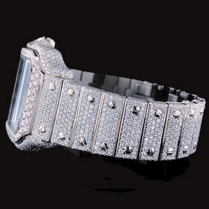 Reloj de Lujo con Diamantes de Moissanita y Cuarzo, Estilo Hip Hop, para Hombre, Ideal para Fiestas - Product Image 3