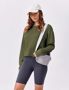 Sweat-shirts tendance pour femmes, fabriqués en usine au Bangladesh, coupe ample, manches longues, crop top confortable et stylé - Product Image 4
