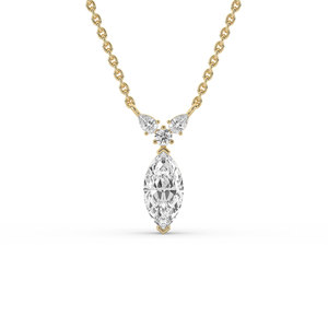 1.15 Carat Lab Grown Marquise Brilliant Cut Diamond in 14K <b>Solid</b> <b>Gold</b> for Women's <b>Pendant</b> - Product Image 1