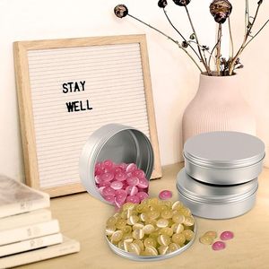 Aluminum Round Storage Tin Container with Screw Lid Reusable Metal <b>Empty</b> Jar Cosmetic Balm Candle Storage <b>Box</b> - Product Image 6