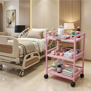 Chariot d'instruments légers pour clinique, chariot d'instruments polyvalent, chariot d'instruments facilement déplaçable, chariot d'instruments au design épuré - Product Image 2