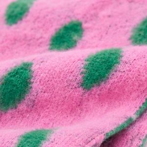 Pink Green Polka Dot Scarf Soft Warm Fashion <b>Wrap</b> Women Casual Winter Neck Accessory Plush Pattern Shawl Outdoor Style - Product Image 6