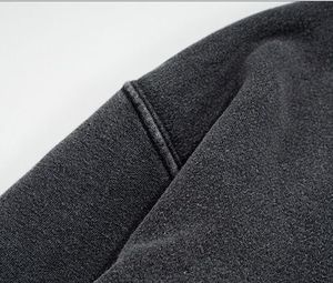 Sweat à capuche surdimensionné personnalisé OEM ODM en coton épais délavé à l'acide, style streetwear vintage, pull décontracté doux pour homme - Product Image 4