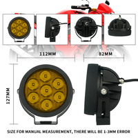 Système d'éclairage de moto Liu HJG de haute qualité, personnalisé ODM, blanc ambre, accessoires de voiture, projecteur LED, phare antibrouillard pour moto