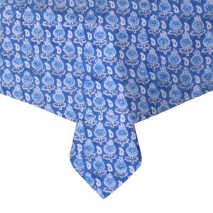 Nappe carrée en coton à motifs de fleurs chics de 60 pouces pour l'extérieur, la maison et le mariage, pour les repas et les banquets. - Product Image 1