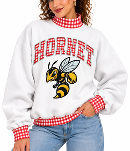 Custom Women’s <b>Mock</b> Neck Sweatshirt Drop Shoulder Oversized Embroidered Letter Print Knitted Autumn Winter Casual Pullover - Product Image 5