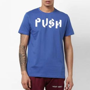 T-shirt homme en coton à manches courtes et épaules tombantes, coupe classique, style streetwear jeune, avec logo personnalisé, à prix réduit - Product Image 6