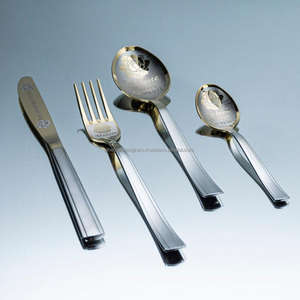 Fancy <b>Cutlery</b> Set Specially Customize For Event Parties Dinnerware Uses Custom Printing Metal Silverware Flatware Sets Supplier - Product Image 1