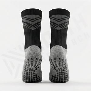 Chaussettes de sport avec semelle adhésive absorbant les chocs, semelle rembourrée, antidérapantes, pour le football, le basketball, la course à pied, couleur personnalisée - Product Image 2