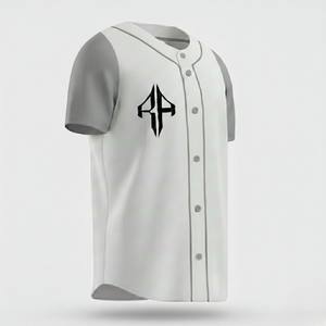 เสื้อเบสบอลคุณภาพสูง ระบายอากาศได้ดี พิมพ์ลายดิจิทัล คอวี โพลีเอสเตอร์ 100% แขนครึ่งตัว พิมพ์ลายด้วยเทคนิคพิเศษโดย RIVIAN ATLANTIC - Product Image 3