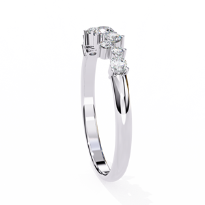 Anillo de Eternidad con Diamantes de Laboratorio, Strassgem, Oro de 18K, Banda Semi-Eternidad, Anillo de Boda para Mujer con Diamantes Cultivados en Laboratorio - Product Image 3