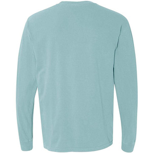 T-shirt à manches longues personnalisé pour homme – Haut de sport en coton doux et respirant avec impression de logo, coupe athlétique décontractée - Product Image 4