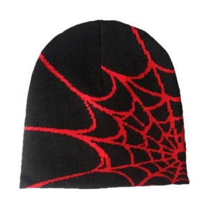 Gorro de punto holgado unisex con patrón de tela, estilo streetwear, suave, cálido y moderno para invierno - Product Image 5
