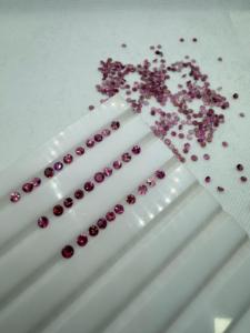 Tourmaline rose naturelle de haute qualité, taille brillant ronde 2,5-3,5 mm, pierre précieuse lâche avec jeu de couleurs, 46 carats, pour la fabrication de bijoux - Product Image 2