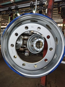 ล้อรถบรรทุกโฟตอนอเมริกันใหม่ ขอบ 22.5X8.25 สีเงิน อลูมิเนียม รับประกัน 5 ปี ฮาวาย - Product Image 6
