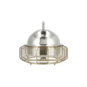 Olla de Metal Plateada de Estilo Árabe, Redonda, de Lujo, con Soporte de Alambre para Calentar Alimentos en la Cocina, Diseño Clásico para Uso en la Mesa - Product Image 1