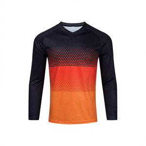 เสื้อเจอร์ซีย์ปั่นจักรยานแขนยาวสำหรับผู้ชาย เสื้อมอเตอร์ครอส MTB เสื้อสำหรับแข่งออฟโรด ชุดกีฬา แห้งเร็ว ระบายอากาศได้ดี เสื้อเจอร์ซีย์มอเตอร์ไซค์แบบสั่งทำพิเศษ - Product Image 4