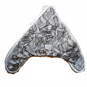 สามเหลี่ยม100% อินทรีย์ทิ้งผ้าฝ้ายผ้าพันคอทารกเอี๊ยมราคาถูกขายส่งอินเดียผู้ผลิต - Product Image 1