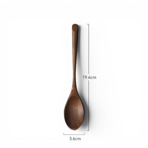 WOQI 6-Piece Wooden Rice Serving Spoon Set Heat Resistant Dishwasher & <b>Microwave</b> Safe Kitchen Utensil Protects Pans - Product Image 4