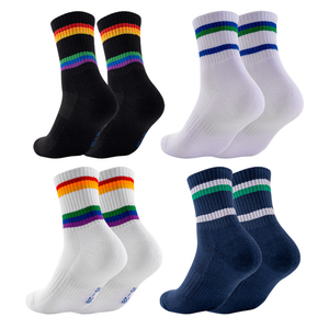 High Quality Custom Logo Men's Spandex/<b>Polyester</b> <b>Socks</b> Eco-Friendly Breathable Cotton Liner Adult Sports Athletic Durable - Product Image 1