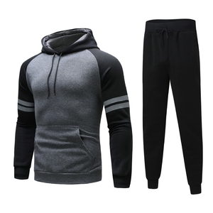 Derniers modèles de survêtements décontractés pour hommes, unis, avec impression de logo personnalisée, respirants, 100% coton, vêtements d'hiver - Product Image 4