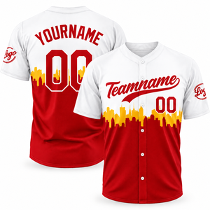 Maillot de baseball personnalisé sublimé à deux boutons, ensemble complet, vente en gros, design Lion, uniforme d'équipe, pour hommes adultes, softball, anti-humidité - Product Image 1