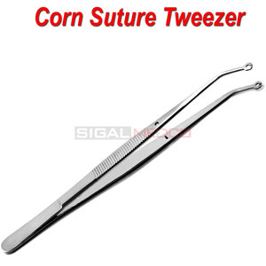 High Quality Corn Suture Tweezers Dental Surgical Pliers Eyelet Forceps Tissue Tools Stainless Orthodontic Medic Instruments - Product Image 2