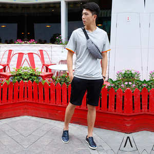 Bolsa de Cintura Bagnex Casual y Funcional de Poliéster, con Cierre de Cremallera, Forma de Almohada, para Dinero y Teléfono, Unisex, Resistente - Product Image 2