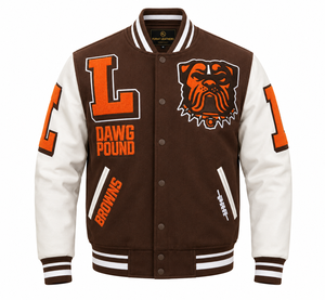 For <b>Leather</b> Varsity Bomber <b>Jacket</b> Windproof Breathable <b>Winter</b> Zipper Closure Casual Stand Collar Men Polyester Lining - Product Image 1