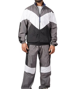 2026 Unisex Purple <b>White</b> Color Blocking <b>Tracksuit</b> Hooded Zipper Full Sleeve Shorts Sporty Quick Dry Polyester Adult Spring Wear - Product Image 5
