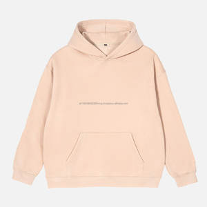 Streetwear vierge de haute qualité Sweat à capuche à épaules tombantes Sweats à capuche personnalisés bon marché unis avec logo - Product Image 1
