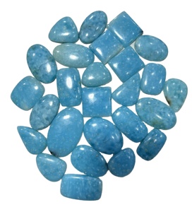 Venta al por mayor de hemimorfita natural azul cielo personalizada de alto grado, cabinas traseras planas sueltas, joyería personalizable certificada por terceros - Product Image 1