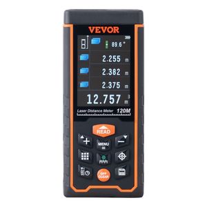 Télémètre laser 400 pieds avec précision de 1/16 pied, stockage de 100 groupes, écran LCD couleur, idéal pour le bricolage - Product Image 1