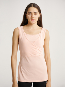 Camisola de Lactancia Rosa Bmama, Camiseta de Maternidad Modal, Chaleco de Lactancia con Soporte, para Embarazo y Posparto, Venta al Por Mayor - Product Image 1