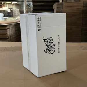 Custom Printed Eco-Friendly Recycled Materials Corrugated Carton <b>Box</b> Custom Logo for Fruit Juice Drink <b>Bottle</b> Packaging - Product Image 2