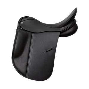 Selle d'équitation de style occidental pour le saut d'obstacles, selle anglaise tout usage en cuir faite à la main pour la course et l'équitation, équipement équestre - Product Image 2