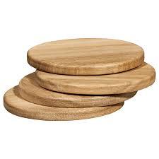 Round Wood <b>Table</b> Mats 350mm Diameter Non-Slip Modern Design for Home Use - Product Image 2