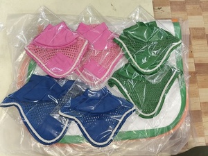 HORSE COTTON KNITTED FLY VEILS WITH EAR PROTECTED WHOLESALE MANUFACTURER MANY COLORS - Product Image 2