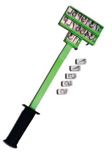 Instruments vétérinaires robustes en acier coloré de 20 mm à 3 rangées de dents – Marteau et pinces de tatouage - Product Image 6