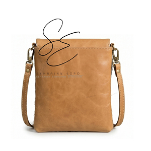 Plain Leather Hair On Cowhide <b>Purse</b> Western Genuine Leather Crossbody Mobile Bag Daily Use <b>Small</b> Sling Bag For Men Women - Product Image 4