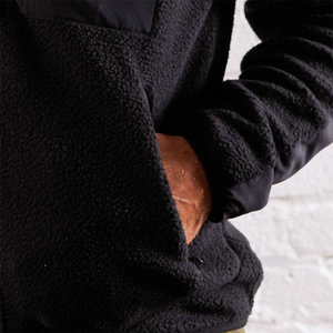 Veste en polaire sherpa pour homme, chaude, décontractée, pour l'hiver, pour l'extérieur, avec fermeture éclair intégrale, logo sur la poitrine, logo personnalisé, veste en polaire sherpa douce - Product Image 6