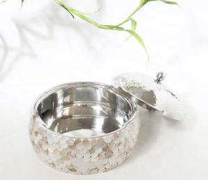 หม้ออุ่นอาหารและหม้อไฟสแตนเลสสตีลคุณภาพดีที่สุด ดีไซน์ทันสมัย หรูหรา ผลิตด้วยมือ พร้อมฝาปิด สีและโลโก้ปรับแต่งได้ สำหรับรับประทานอาหาร ศิลปะอินเดียสุดพิเศษ - Product Image 2