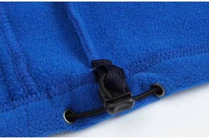 Custom Women Color Block Snap Button Pullover Fleece Navy Blue Camel <b>Stand</b> Collar Quarter Placket Warm Pullover Sweater - Product Image 2