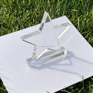 Trophée en cristal transparent personnalisé sur mesure, plaque de reconnaissance en verre gravée sur mesure, souvenir de réalisation pour événement ou cérémonie - Product Image 4